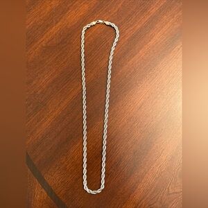 Sterling Silver Rope Necklace